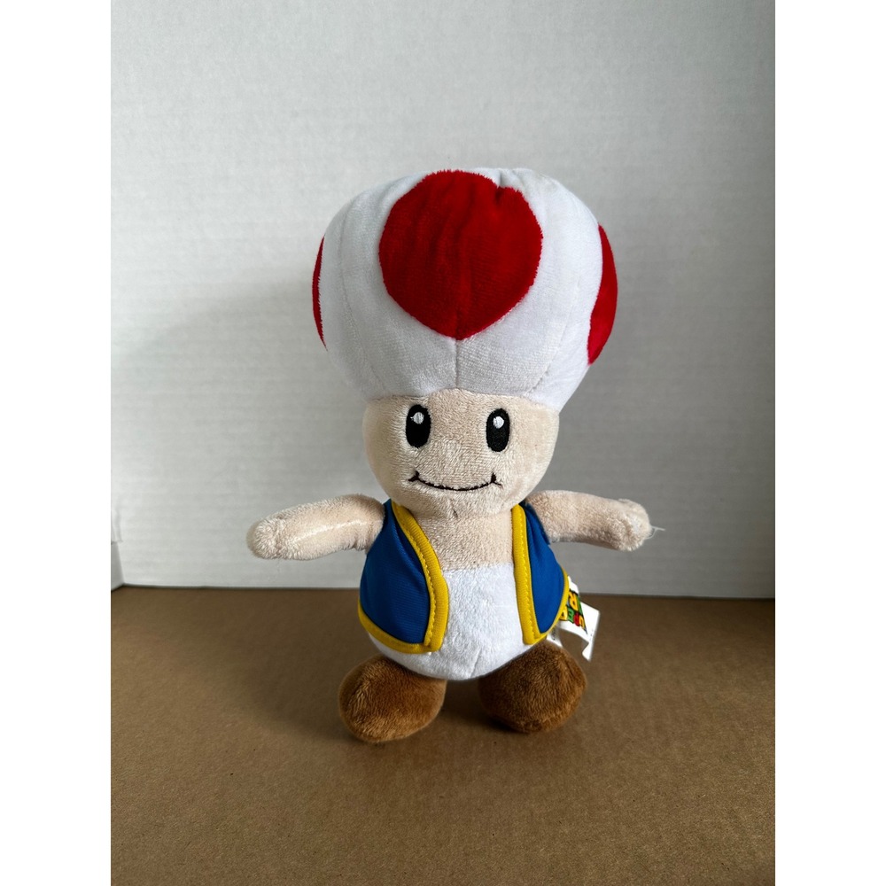 Nintendo Toad Plush Toy Unisex Small White Red Good Super Mario Collectible